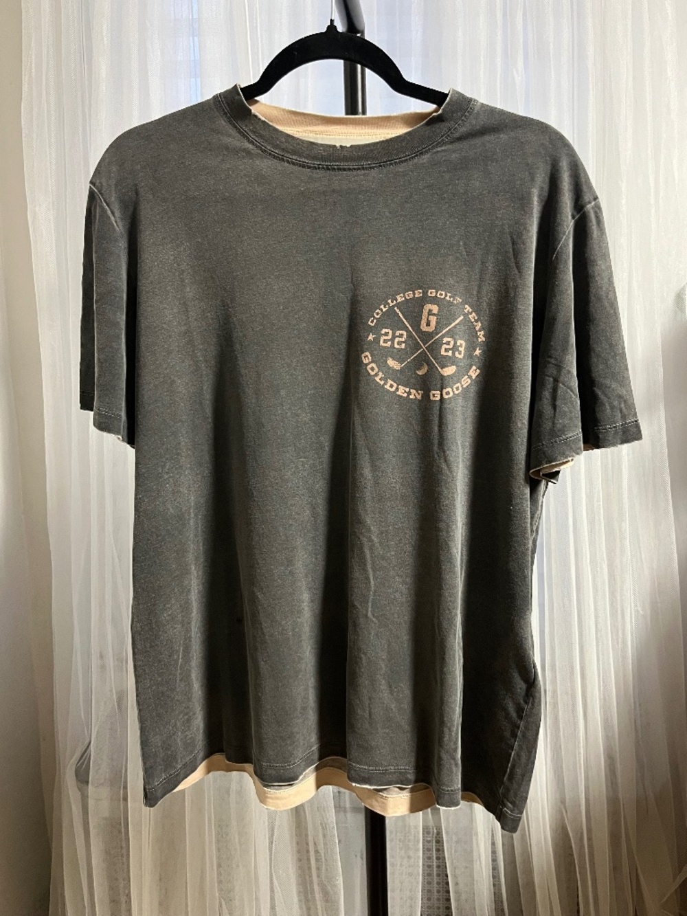 Golden Goose "College Golf Team" t-shirt. Sz. L